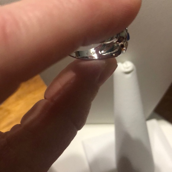 Beautiful 925 silver owl ring - gorgeous blue eyes - Picture 7 of 7